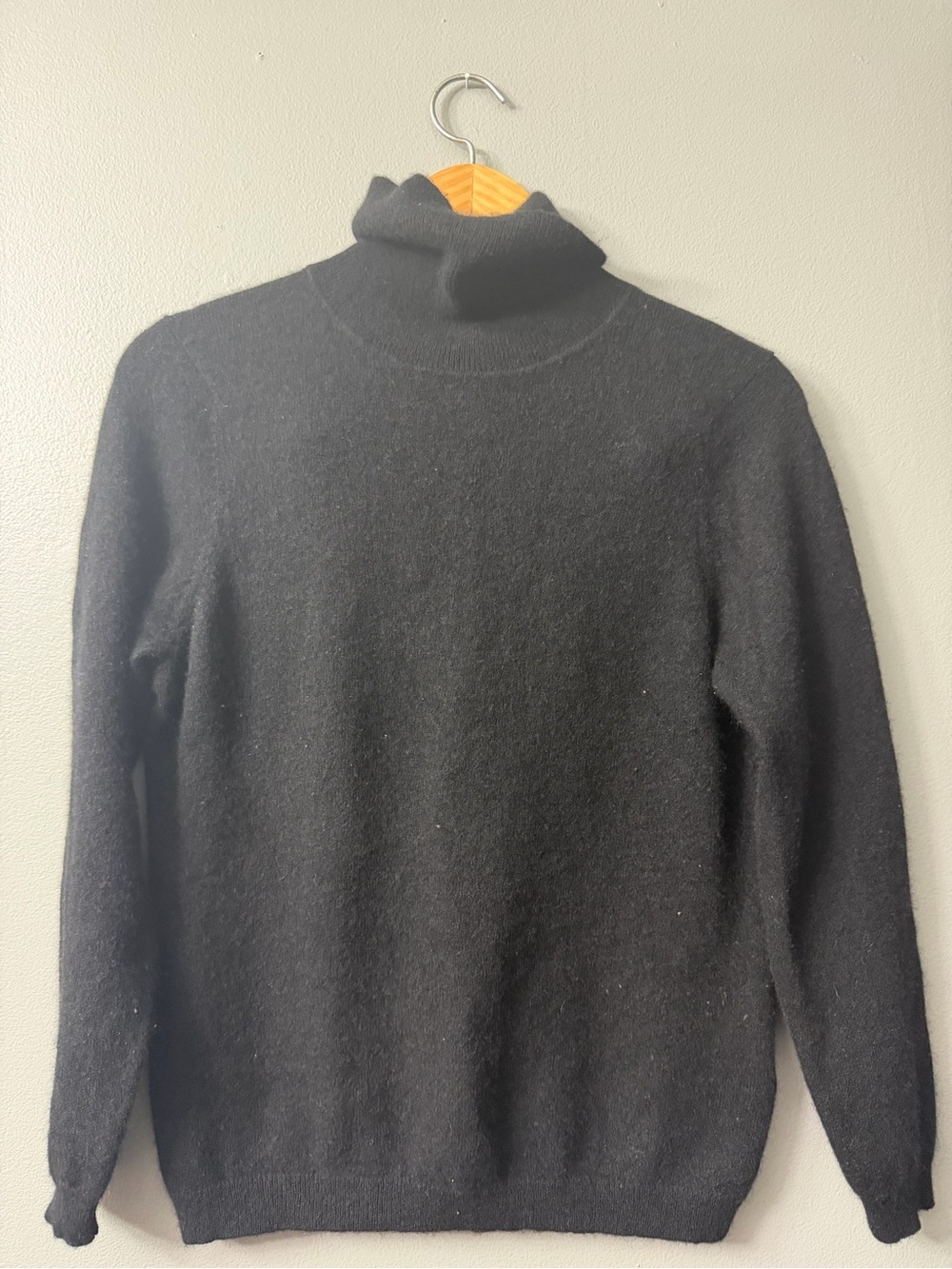 Charter club cashmere Classic Black Turtleneck Sweater - XL